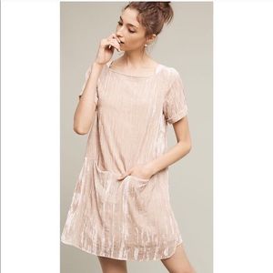 Anthropologie- velvety smooth dress with pockets!